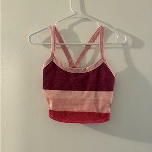 Women’s Free People Striped Pink and Red Tank Top